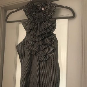T top with ruffles